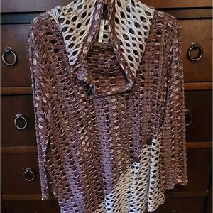 OPEN WEAVE TUNIC FOR WEARING OVER TANK